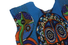 Load image into Gallery viewer, 極美品 me ISSEY MIYAKE ミーイッセイ ミヤケ プリーツカットソー Tシャツ MI53FK377 ブルー オレンジ グリーン 中古 4b001613