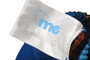極美品 me ISSEY MIYAKE ミーイッセイ ミヤケ プリーツカットソー Tシャツ MI53FK377 ブルー オレンジ グリーン 中古 4b001613