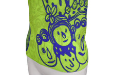 Load image into Gallery viewer, 極美品 ISSEY MIYAKE me イッセイ ミヤケ ミー ボックスプリーツ ハイネック カットソー M181FK335 グリーン ブルー 中古 4b001614