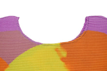 Load image into Gallery viewer, 新品同様 me ISSEY MIYAKE ミー イッセイミヤケ ライトエフェクト プリーツ カットソー マルチカラー ポリエステル MI43FJ762 サイズF 中古 4b001619