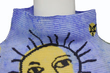 Load image into Gallery viewer, 極美品 me ISSEY MIYAKE ミー イッセイミヤケ GOOD DAY EVERYDAY 長袖トップス MI51FJ631 フリーサイズ プリーツ ハイネック ブルー 中古 4b001620