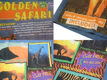 Load image into Gallery viewer, DOLCE&amp;GABBANA ドルチェアンドガッバーナ Vネック半袖Tシャツ サイズ36 GOLDEN SAFARI マルチプリント ブルー 美品 中古 4b001622