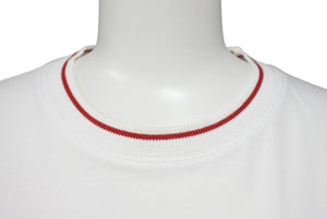 DOLCE&GABBANA ドルチェアンドガッバーナ 半袖リンガーTシャツ サイズXS Pane e jeans フォトプリント ホワイト 美品 中古 4b001626