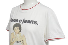 Load image into Gallery viewer, DOLCE&amp;GABBANA ドルチェアンドガッバーナ 半袖リンガーTシャツ サイズXS Pane e jeans フォトプリント ホワイト 美品 中古 4b001626
