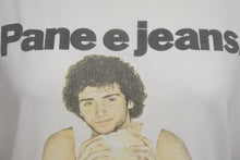 Load image into Gallery viewer, DOLCE&amp;GABBANA ドルチェアンドガッバーナ 半袖リンガーTシャツ サイズXS Pane e jeans フォトプリント ホワイト 美品 中古 4b001626