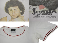 Load image into Gallery viewer, DOLCE&amp;GABBANA ドルチェアンドガッバーナ 半袖リンガーTシャツ サイズXS Pane e jeans フォトプリント ホワイト 美品 中古 4b001626