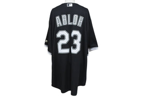 MLB Majestic マジェスティック ホワイトソックス ベースボールシャツ ABLOH 23 ポリエステル製 ブラック サイズXL 美品 中古 4b001629