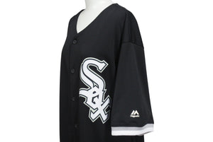 MLB Majestic マジェスティック ホワイトソックス ベースボールシャツ ABLOH 23 ポリエステル製 ブラック サイズXL 美品 中古 4b001629