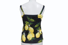 Load image into Gallery viewer, 極美品 DOLCE&amp;GABBANA ドルチェアンドガッバーナ キャミソール FN907K サイズ36 カシミヤ シルク ボタニカル レモン 総柄 中古 4b001658