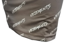 Load image into Gallery viewer, VETEMENTS ヴェトモン ワンピース ロゴ トップス イタリア製 ポリアミド エラスタン ブラウン サイズS 美品 中古 4b001660
