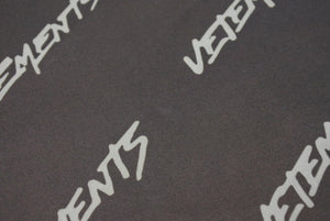 VETEMENTS ヴェトモン ワンピース ロゴ トップス イタリア製 ポリアミド エラスタン ブラウン サイズS 美品 中古 4b001660