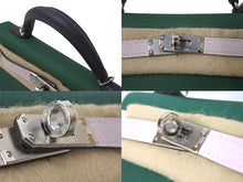 Load image into Gallery viewer, 楽天Shopify商品名取込用 新品未使用 HERMES エルメス ミニケリー２ ハンドバッグ 2WAY トリコロール エプソン W刻 シルバー金具 外縫い 2024年 中古 4b001668