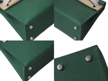 Load image into Gallery viewer, 楽天Shopify商品名取込用 新品未使用 HERMES エルメス ミニケリー２ ハンドバッグ 2WAY トリコロール エプソン W刻 シルバー金具 外縫い 2024年 中古 4b001668