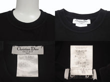 Load image into Gallery viewer, 極美品 ChristianDior クリスチャンディオール 半袖Tシャツ 3P16155024 サイズ38 デニムロゴ プリント ブラック 中古 4b001674