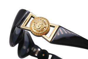 GIANNI VERSACE ジャンヌ ヴェルサーチ サングラス MOD424 メデューサ ロゴ プラスチック メタル ブラック 美品 中古 4b001681