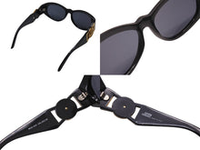Load image into Gallery viewer, GIANNI VERSACE ジャンヌ ヴェルサーチ サングラス MOD424 メデューサ ロゴ プラスチック メタル ブラック 美品 中古 4b001681