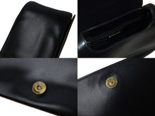 Load image into Gallery viewer, PRADA プラダ ショルダーバッグ 斜め掛けバッグ ロゴ イタリア製 レザー ブラック ブラウン ゴールド金具 美品 中古 4b001706
