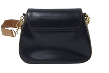 Load image into Gallery viewer, PRADA プラダ ショルダーバッグ 斜め掛けバッグ ロゴ イタリア製 レザー ブラック ブラウン ゴールド金具 美品 中古 4b001706