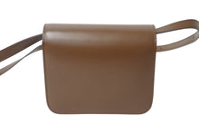 Load image into Gallery viewer, CELINE セリーヌ クラシックボックス ショルダーバッグ カーフスキン ブラウン イタリア製 ゴールド金具 美品 中古 4b001708