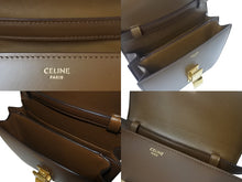 Load image into Gallery viewer, CELINE セリーヌ クラシックボックス ショルダーバッグ カーフスキン ブラウン イタリア製 ゴールド金具 美品 中古 4b001708