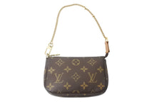 Load image into Gallery viewer, 極美品 LOUIS VUITTON ルイヴィトン モノグラム ミニポシェット アクセソワール アクセサリーポーチ M58009 ブラウン 中古 4b001709