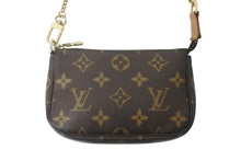 Load image into Gallery viewer, 極美品 LOUIS VUITTON ルイヴィトン モノグラム ミニポシェット アクセソワール アクセサリーポーチ M58009 ブラウン 中古 4b001709