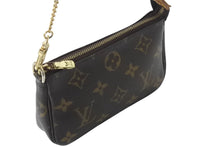 Load image into Gallery viewer, 極美品 LOUIS VUITTON ルイヴィトン モノグラム ミニポシェット アクセソワール アクセサリーポーチ M58009 ブラウン 中古 4b001709