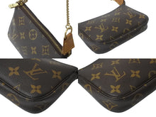 Load image into Gallery viewer, 極美品 LOUIS VUITTON ルイヴィトン モノグラム ミニポシェット アクセソワール アクセサリーポーチ M58009 ブラウン 中古 4b001709