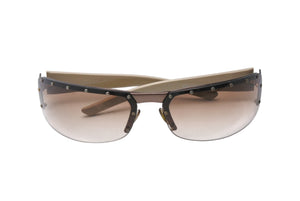 GUCCI グッチ サングラス GG柄 GG1838/F/S メタルプラスチック ブラウンベージュ サイズ70◻︎14 美品 中古 4b001716 