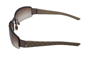 GUCCI グッチ サングラス GG柄 GG1838/F/S メタルプラスチック ブラウンベージュ サイズ70◻︎14 美品 中古 4b001716 