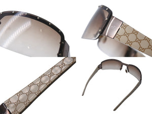 GUCCI グッチ サングラス GG柄 GG1838/F/S メタルプラスチック ブラウンベージュ サイズ70◻︎14 美品 中古 4b001716 