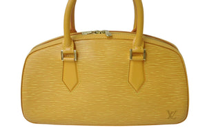 LOUIS VUITTON ルイヴィトン ジャスミン エピ ハンドバッグ M52089ゴールド金具 タッシリ イエロー 中古 4b001741