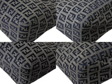 Load image into Gallery viewer, FENDI フェンディ マンマバケット トートバッグ ハンドバッグ ズッキーノ ネイビー コットンキャンバス シルバー金具 中古 4b001755