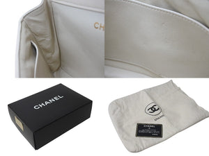 極美品 CHANEL シャネル ダブルフェイス マトラッセ 23 両面フラップ ダブルチェーン ショルダーバッグ ラムスキン ベージュ ゴールド金具 4番台 中古 4b001765
