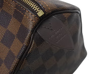 Load image into Gallery viewer, 極美品 LOUIS VUITTON ルイヴィトン ダミエ エベヌ スピーディバンドリエール25 ハンドバッグ ブラウン N41368 中古 4b001771