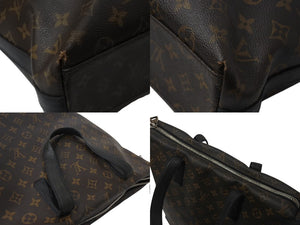 LOUIS VUITTON ルイヴィトン ディヴィス トートバッグ モノグラム マカサー M56708 ブラウン ブラック シルバー金具 良品 中古 4b001777