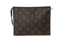 画像をギャラリービューアに読み込む, LOUIS VUITTON ルイヴィトン ポシェット トワレット 19 ポーチ M47544 モノグラムキャンバス ブラウン ゴールド金具 美品 中古 4b001778