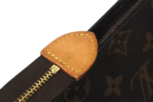 LOUIS VUITTON ルイヴィトン ポシェット トワレット 19 ポーチ M47544 モノグラムキャンバス ブラウン ゴールド金具 美品 中古 4b001778