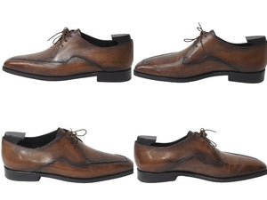 Berluti ベルルッティ ダービー パティーヌ Asymetrique Demesure アシンメトリック レースアップ シューズ 29cm 美品 中古 4b001786