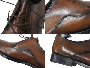 Berluti ベルルッティ ダービー パティーヌ Asymetrique Demesure アシンメトリック レースアップ シューズ 29cm 美品 中古 4b001786