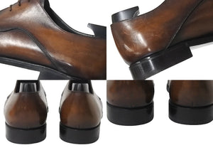 Berluti ベルルッティ ダービー パティーヌ Asymetrique Demesure アシンメトリック レースアップ シューズ 29cm 美品 中古 4b001786