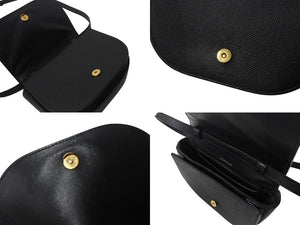 BALENCIAGA バレンシアガ ヴィル ミニ ショルダー ショルダーバッグ 550639 カーフレザー ブラック ホワイト 美品 中古 4b001790