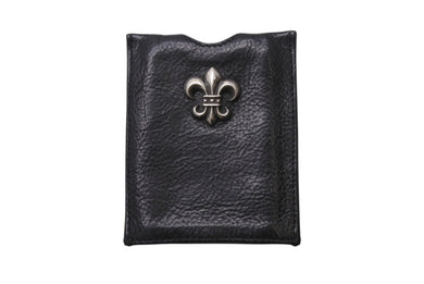 CHROME HEARTS LAマックスフィールド限定 クロムハーツ カードケース ブラック レザー 美品 中古 4b001791 