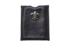 CHROME HEARTS LAマックスフィールド限定 クロムハーツ カードケース ブラック レザー 美品 中古 4b001791 