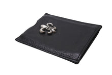 画像をギャラリービューアに読み込む, CHROME HEARTS LAマックスフィールド限定 クロムハーツ カードケース ブラック レザー 美品 中古 4b001791 
