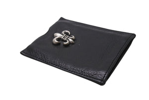 CHROME HEARTS LAマックスフィールド限定 クロムハーツ カードケース ブラック レザー 美品 中古 4b001791 