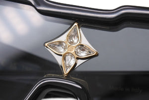 LOUIS VUITTON ルイヴィトン サングラス サイクロン Z1578E モノグラムフラワー アセテート スワロフスキー ブラック 美品 中古 4b001794