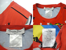 Load image into Gallery viewer, Christian Dior クリスチャン ディオール ロゴ マニア ラスタ ノースリーブ ガリアーノ期 マルチカラー サイズ44 4P16155305 中古 4b001814