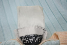 Load image into Gallery viewer, 極美品 CHANEL シャネル アンサンブル ココマーク ニット ノースリーブ タンクトップ コットン 水色 オレンジ サイズ40 中古 4b001817