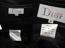 Load image into Gallery viewer, 極美品 Mademoi selle Dior マドモアゼルディオール セットアップ ジャケット スカート コットン ブラック ホワイト サイズM 中古 4b001821